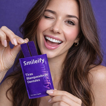 Tiras blanqueadoras moradas